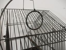 Vintage Bird Cage with Floor Stand