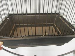 Vintage Bird Cage with Floor Stand