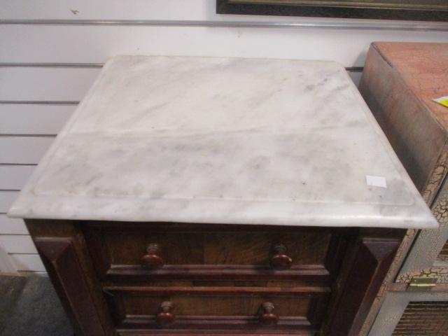 Antique Victorian Wash Stand with Marble Top