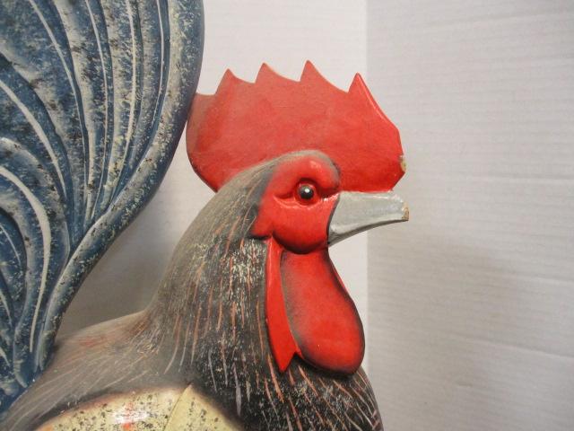 Hand Carved/Painted "Ralph-Pierre" Rooster Figure