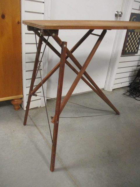 Vintage Wooden Folding Ironing Board