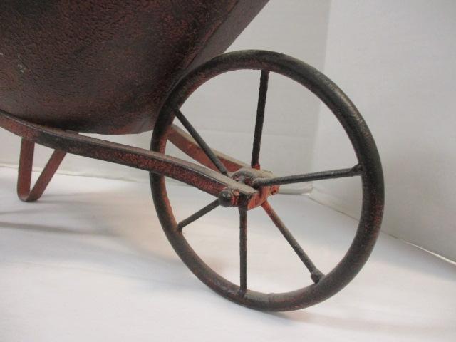 Decorative Metal Wheel Barrow