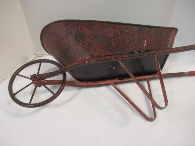 Decorative Metal Wheel Barrow