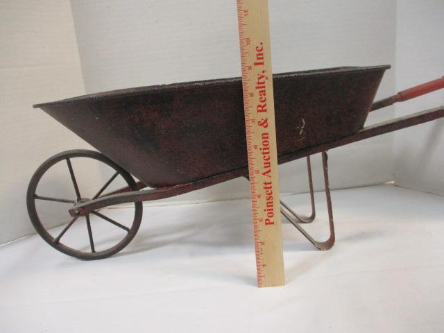 Decorative Metal Wheel Barrow