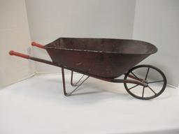 Decorative Metal Wheel Barrow