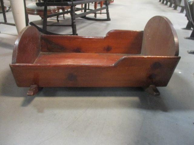 Vintage Wood Cradle