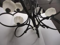 2 Tier 9 Arm Oil Rubbed Bronze Chandelier