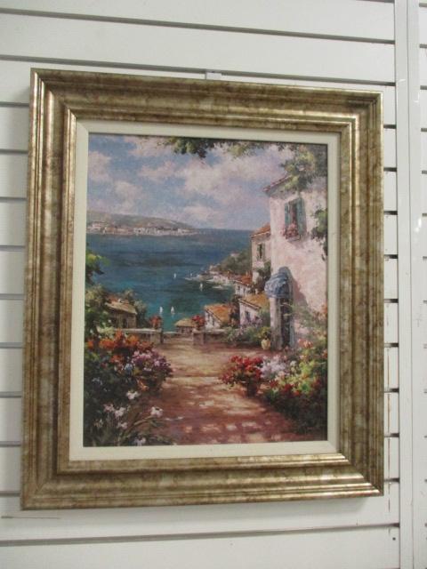 "Mediterranean Dreams" by Jouret Framed Artwork