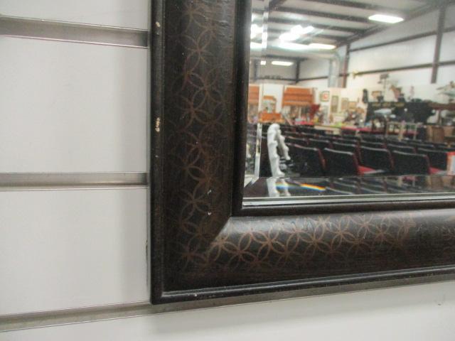 Large Chinoiserie Style Beveled Mirror