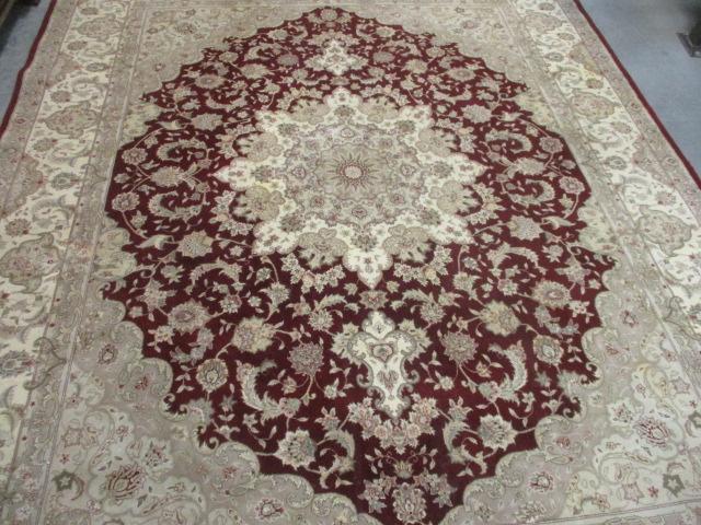 Hand Knotted Oriental Wool Area Rug