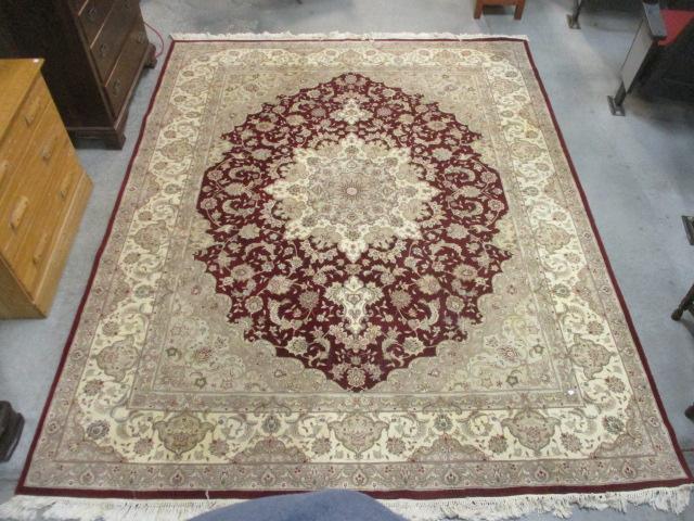 Hand Knotted Oriental Wool Area Rug