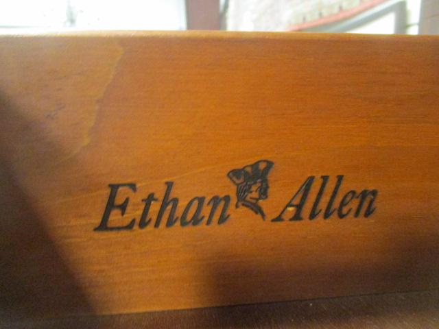 Ethan Allen Dark Stained Pine 2 over 5 Chest