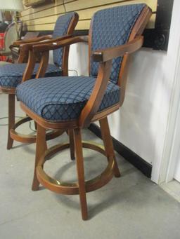 Pair of Mikhail Darafeev Swiveling Bar Chairs