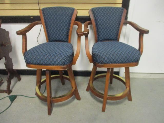 Pair of Mikhail Darafeev Swiveling Bar Chairs