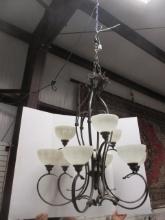 2 Tier 9 Arm Oil Rubbed Bronze Chandelier