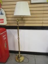 Gold Finish Swing Arm Floor Lamp