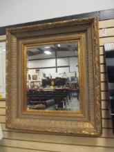 Large Ornate Gilt Framed Bevel Mirror