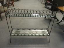 Wrought Iron 2 Tier Planter Box