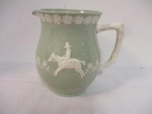 Vintage Copeland Spode Green Fortuna Pitcher