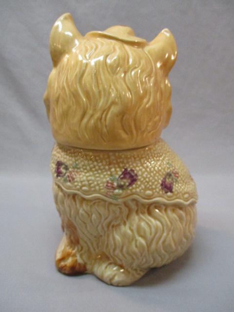 Vintage Cat Cookie Jar 10 1/2"