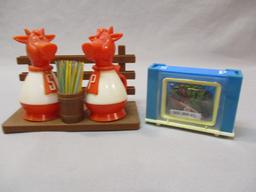 2 Vintage Plastic Salt & Pepper Shakers