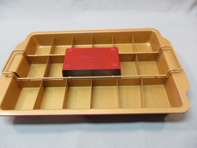 Brownie Bonanza Red Copper 18 Individual Baking Pan