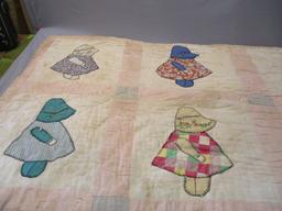 Vintage Sun Bonnet Sue Quilt 5ft x 6ft