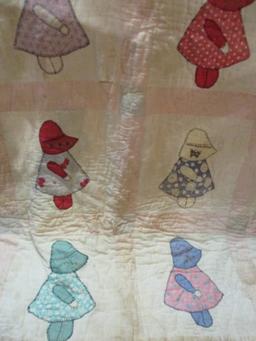 Vintage Sun Bonnet Sue Quilt 5ft x 6ft