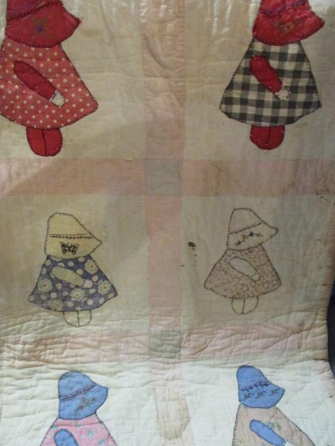 Vintage Sun Bonnet Sue Quilt 5ft x 6ft