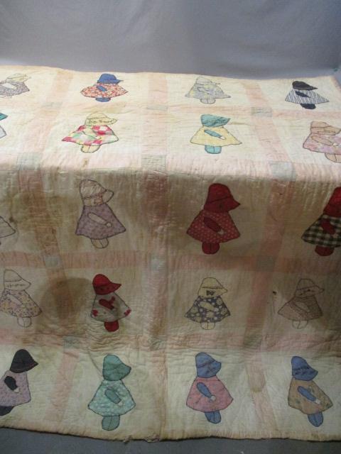 Vintage Sun Bonnet Sue Quilt 5ft x 6ft