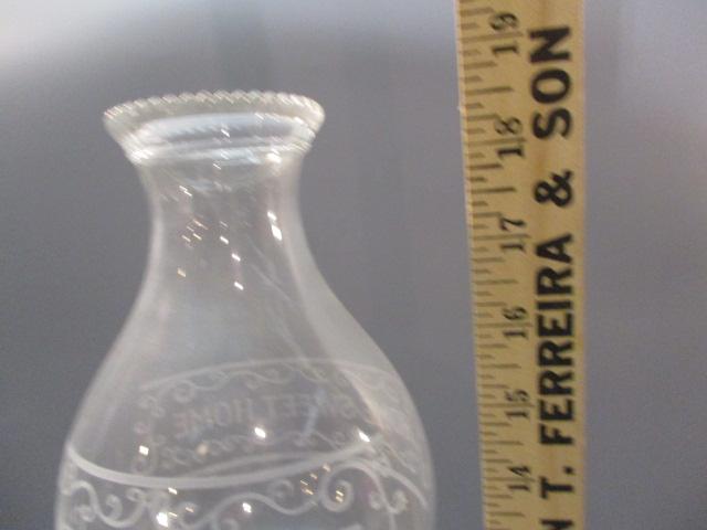 Antique Princess Feather Oil Lamp  18 1/2"