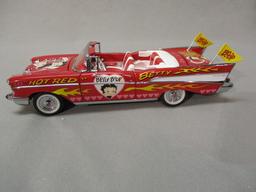 1999 Danbury Mint Betty Boop Classic 1957 Chevrolet Belair Diecast Car w/ Betty Boop, Bimbo, Puday