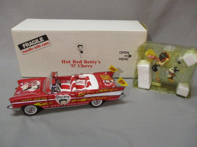 1999 Danbury Mint Betty Boop Classic 1957 Chevrolet Belair Diecast Car w/ Betty Boop, Bimbo, Puday