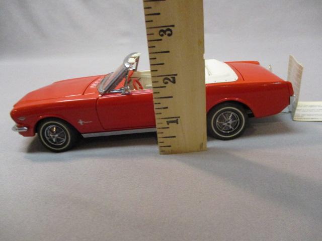 Franklin Mint 1964 Ford Mustang Convertible Diecast Car