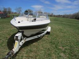 Inboard Outboard Boat, Motor & Trailer (No Title) See All Photos & Please Preview