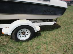 Inboard Outboard Boat, Motor & Trailer (No Title) See All Photos & Please Preview