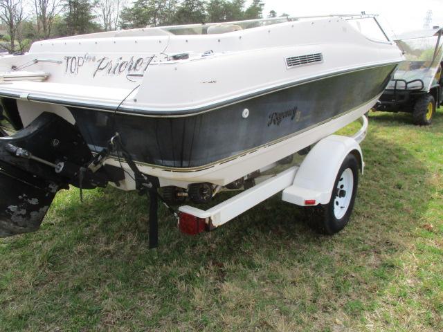 Inboard Outboard Boat, Motor & Trailer (No Title) See All Photos & Please Preview