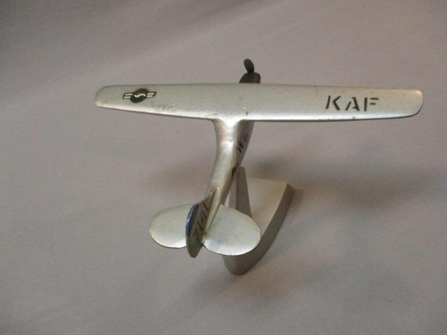 Cast Metal Model Airplane w/Stand