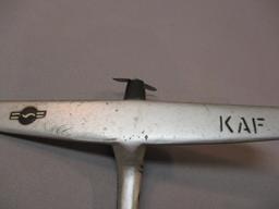 Cast Metal Model Airplane w/Stand