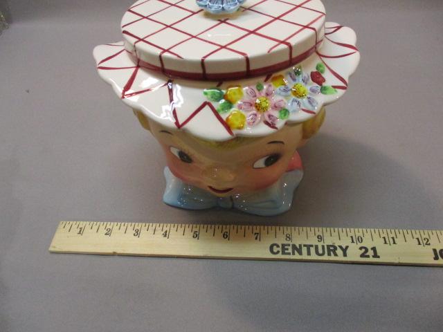 Miss Dainty Cookie Jar #040 Signed geo Z Lefton 8"