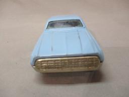 1960's Blue Thunderbird Tin Friction Toy Car By Bandai - Made In Japan