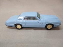 1960's Blue Thunderbird Tin Friction Toy Car By Bandai - Made In Japan