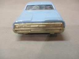 1960's Blue Thunderbird Tin Friction Toy Car By Bandai - Made In Japan