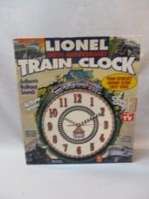 Lionel 100th Anniversary Train Clock in Original Box - Battery Operated