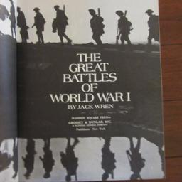 "The Great Battles of World War I" by Jack Wren and "Wars of the 20th Century" Coffee Table Books