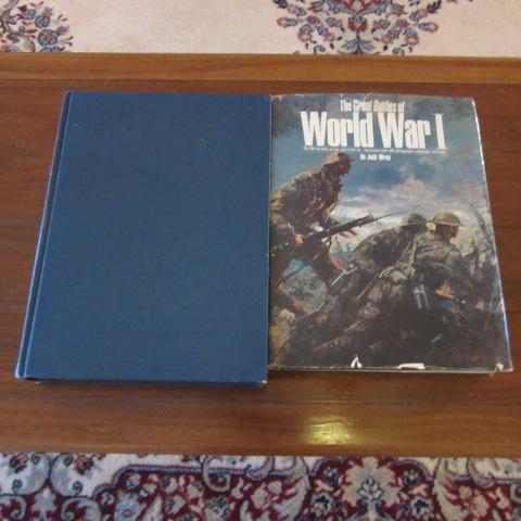 "The Great Battles of World War I" by Jack Wren and "Wars of the 20th Century" Coffee Table Books