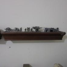 Model WWII German Soldier Display on Floating Shelf