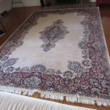 Ivory/Burgundy/Navy Area Rug