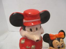 Mickey the Bandleader Soaky Bottle & Mickey/Minnie Banks