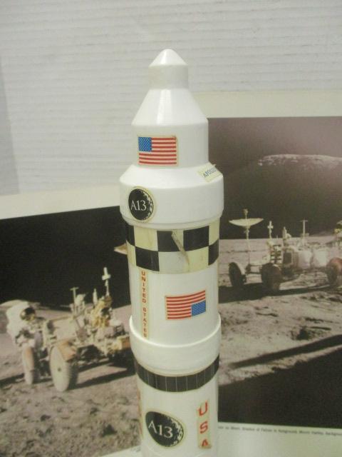 Nasa Moon Pictures & Appolo 13 Rocket Toys w/Collector Coins